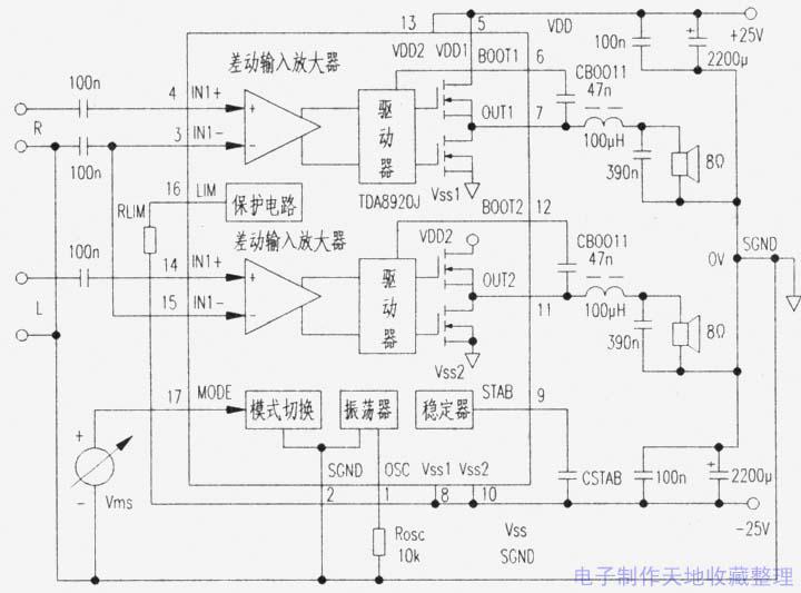 TDA8920j功率放大器的設(shè)計
