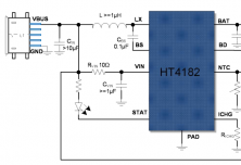 HT4182, HT4186 具有電量均衡功能的5V輸入高效同步升壓型