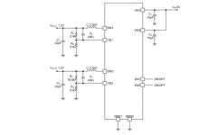 RY1302  2 Channel 5.5V 1.5A 1.5MHz DC-DC Step down PMU