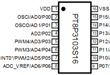 PT8P3103 A/D 型 8-Bit MCU