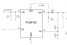 PL88102 高壓同步降壓轉(zhuǎn)換器