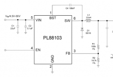 PL88103 高壓同步降壓轉(zhuǎn)換器