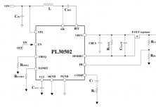 PL30502同步升壓轉(zhuǎn)換器